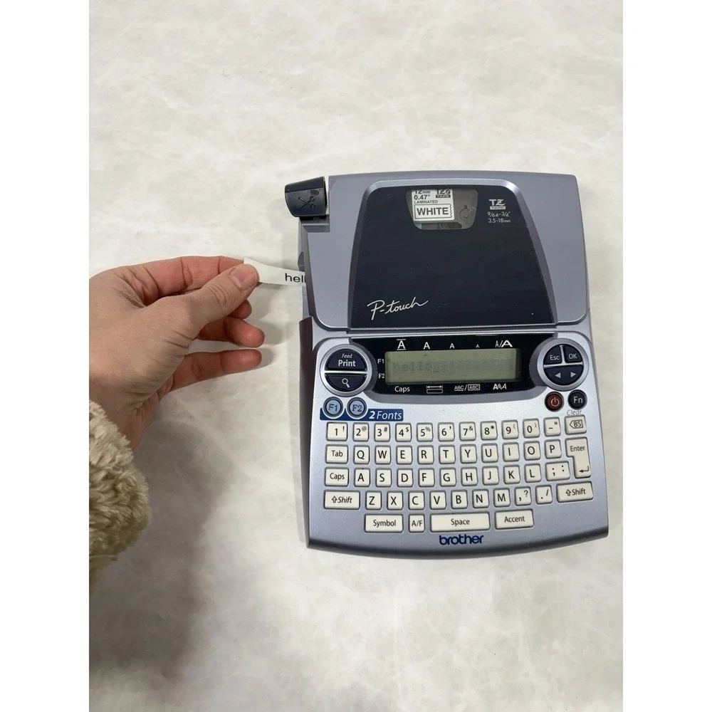 Brother P Touch Label Maker PT‎ 1880 Tested Works White Tape Included No Cord